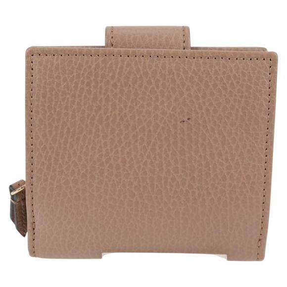 GUCCI Compact Bifold Wallet Leather Gold Pink Beige 523193 1147 Auth 135025AM - Picture 3 of 16